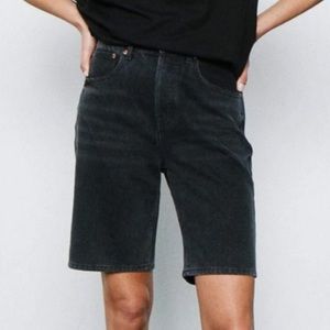 Pistola Salem Loretta High Rise Pinch Denim Shorts